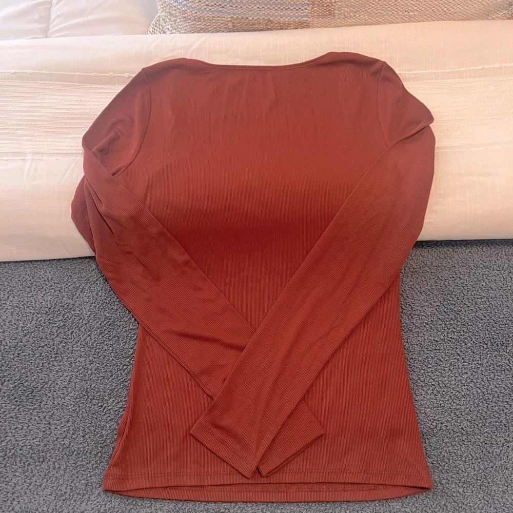 Gap Mini Rib Square-Neck T-Shirt - Picture 4 of 6